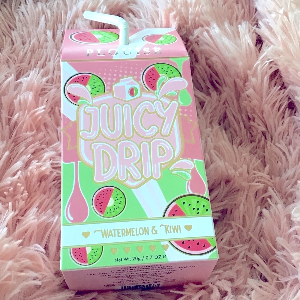New P.Louise Juicy Drip Watermelon 🍉 Kiwi 🥝 Lip Duo lip sleeping mask + scrub
